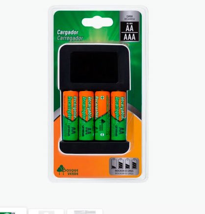 Equip|Joc carregador piles AA i AAA de Bosc Verde1 Equip|Joc carregador piles AA i AAA de Bosc Verde1