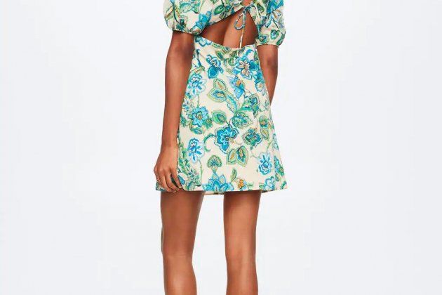 Vestit estampat de flors Vestit estampat de flors