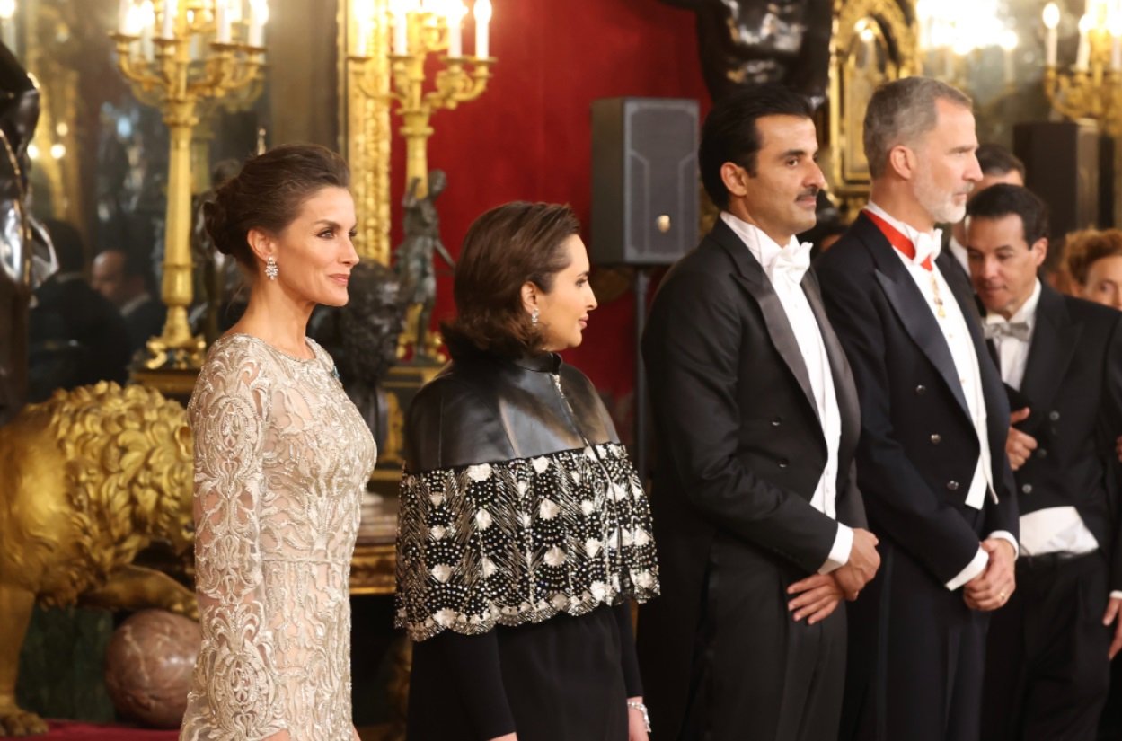 recepcion emir catar letizia recepcion emir catar letizia