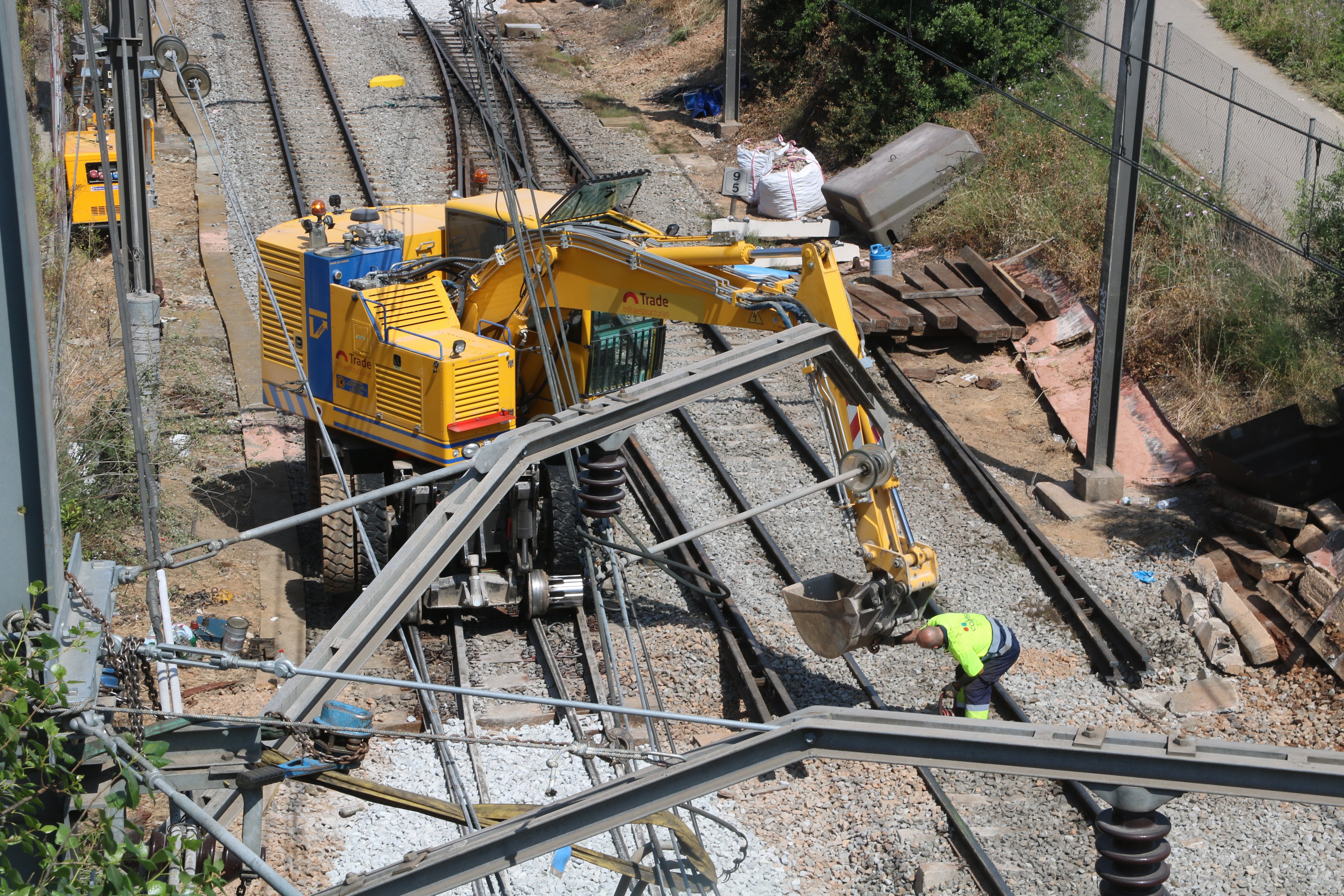 FGC restablirà dijous la circulació de trens després de l'accident de Sant Boi