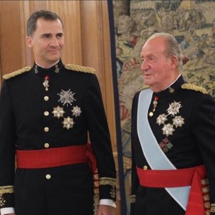 El rey Juan Carlos I y Felipe VI   Europa Press