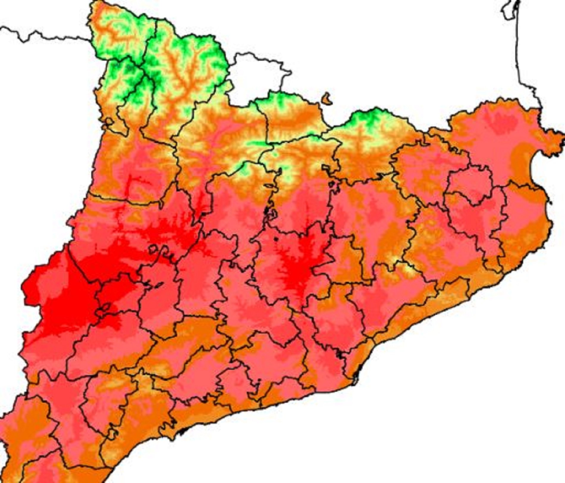Alerta en Catalunya por temperaturas que pueden batir récords este domingo