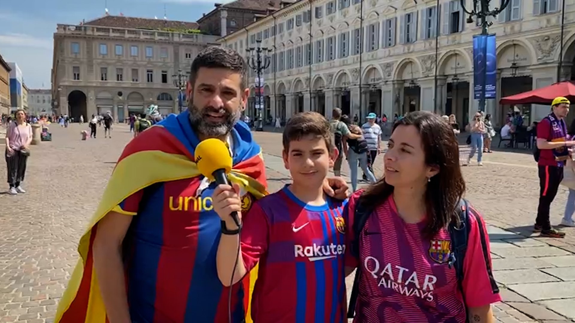 Desplazamiento masivo hacia Turín para vivir la final de la Champions femenina del Barça | VÍDEO