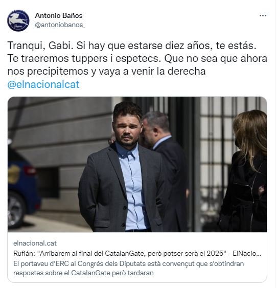 Tuit Antonio Baños Rufian