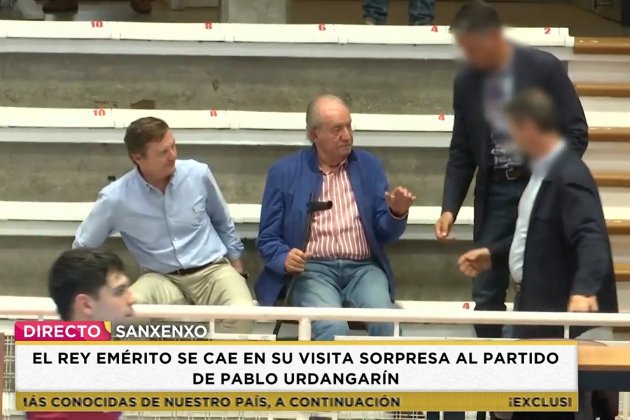 Juan Carlos pide ayuda para levantarse Telecinco Juan Carlos pide ayuda para levantarse Telecinco