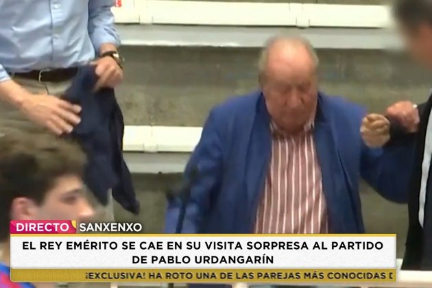 Juan Carlos se cae Telecinco