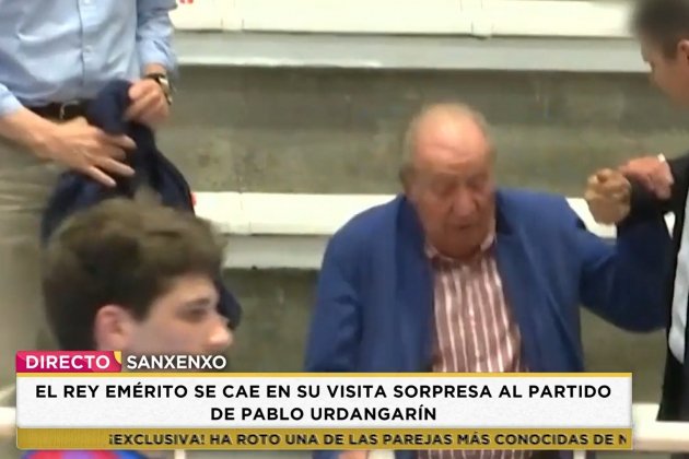 Juan Carlos cayendo Telecinco