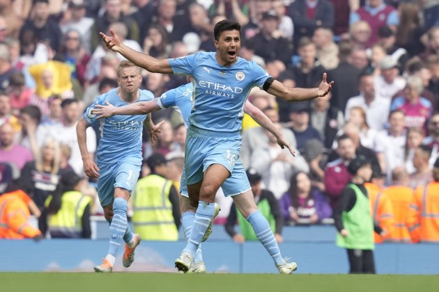 RODRI MANCHESTER CITY ASTON VILLA CAMPEONES PREMIER LEAGUE EFE