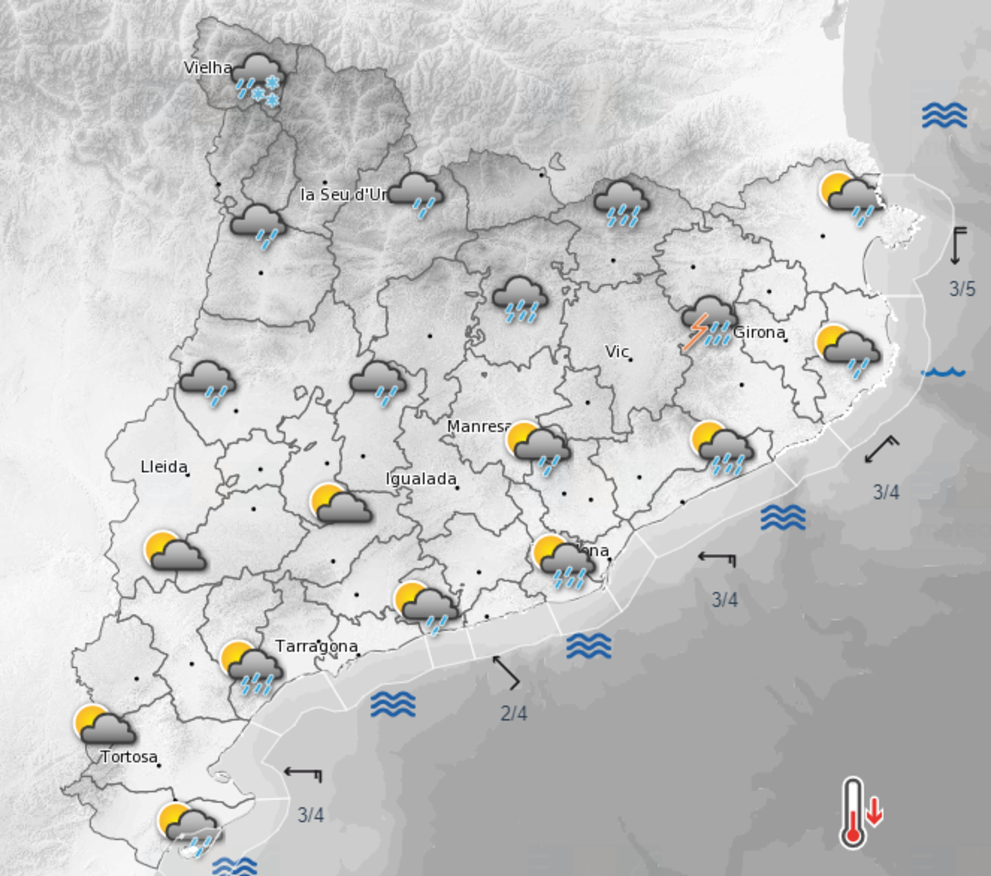 Y después del calor... lluvia: cambio de tiempo en toda Catalunya