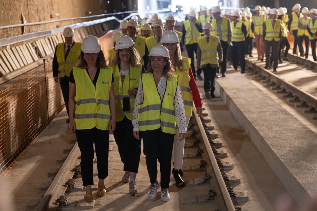 Ministra de transportes, Raquel Sánchez visita sagrera obras junto Janet Sans Ayuntamiento Barcelona - Foto: Sergi Alcàzar