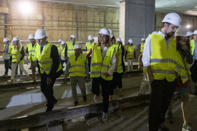 Ministra de transportas, Raquel Sánchez visita sagrera obras Barcelona - Foto: Sergi Alcàzar