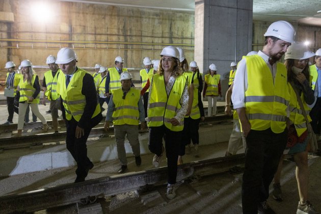 Ministra de transportes, Raquel Sánchez visita sagrera obras Barcelona - Foto: Sergi Alcàzar