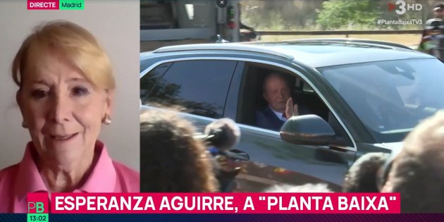 Esperanza Aguirre sobre Juan Carlos TV3