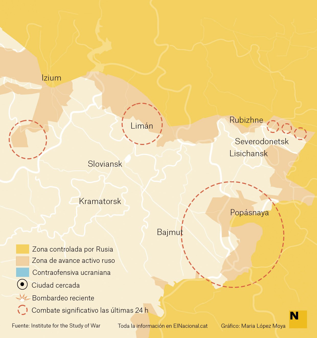 Mapa Ucraïna Donbas 23 maig cas Maria López Moya Mapa Ucraïna Donbas 23 maig cas Maria López Moya