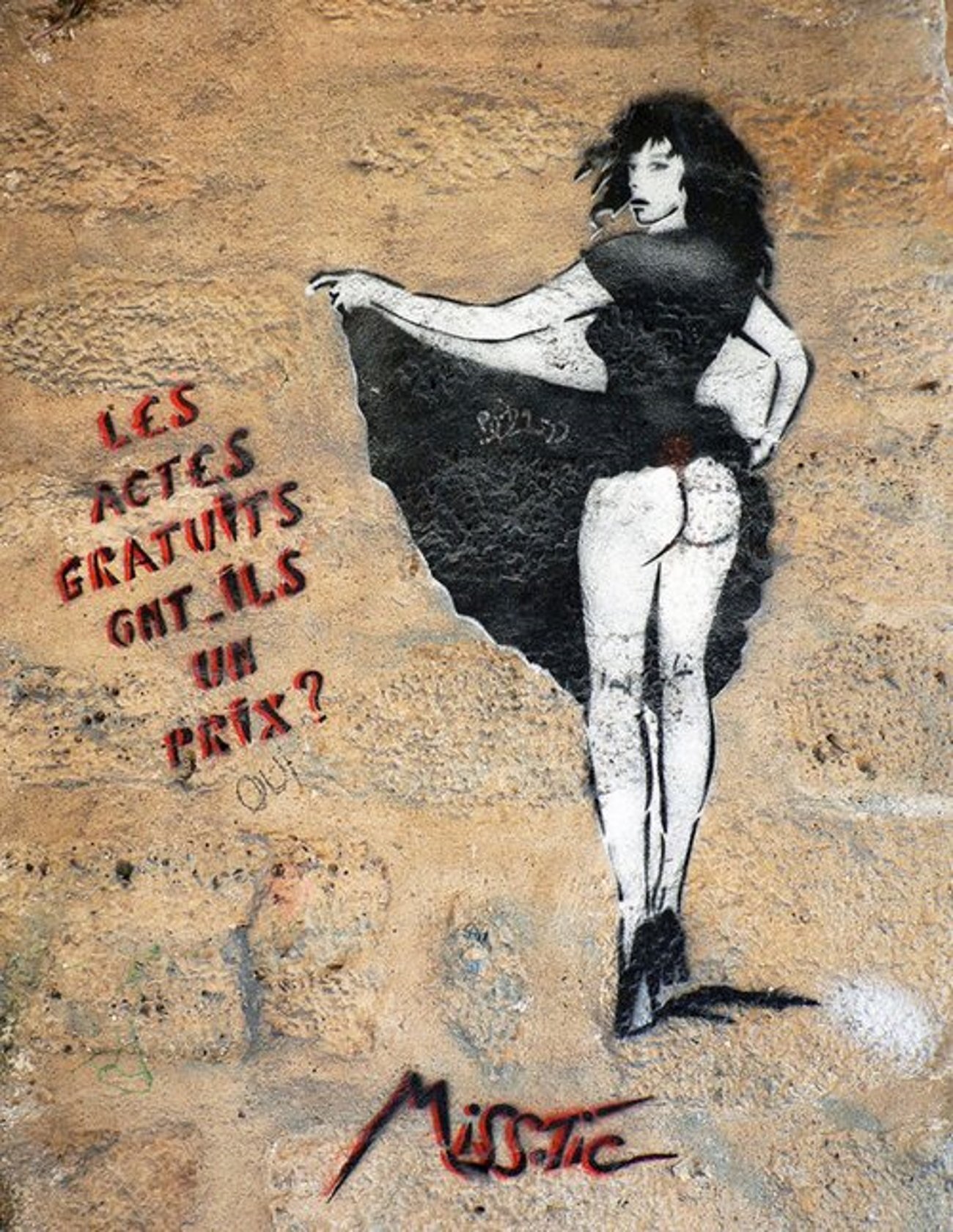 Miss.Tic, la artista urbana que hizo poesía en las paredes de París