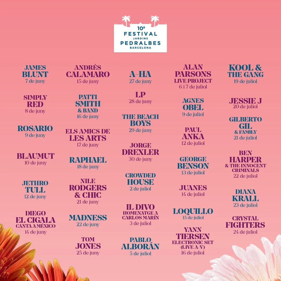festival pedralbes cartel 2022 festival pedralbes cartel 2022