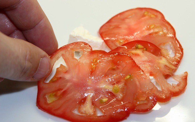 carpaccio tomaquet formatge fresc oli suau vainilla pas6