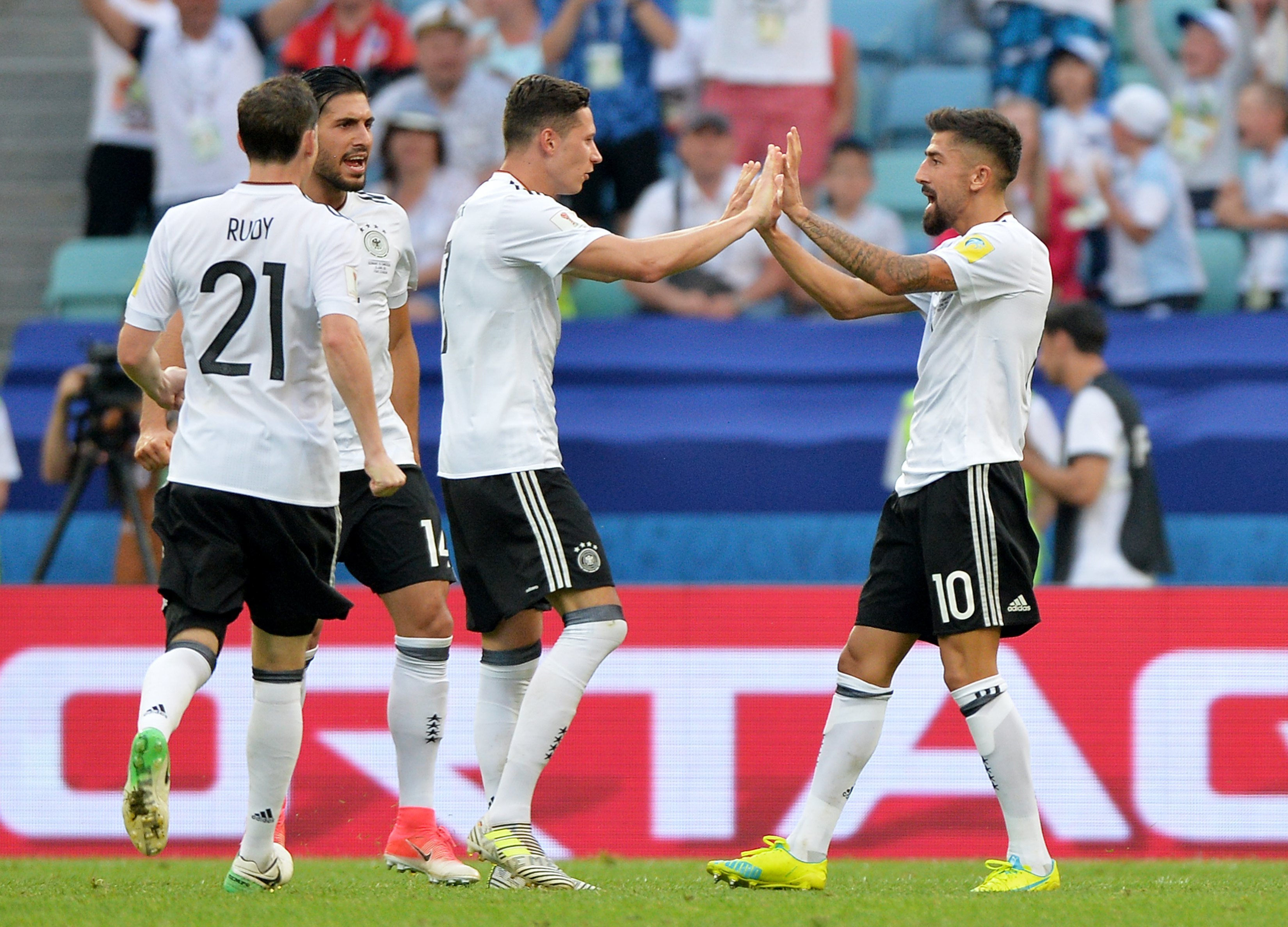 Alemania-México y Portugal-Chile, las semifinales de la Copa Confederaciones