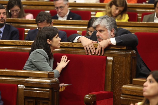 Marta Vilalta, Esquerra, Albert Batet, JuntsxCat, ple Parlament - Foto: Sergi Alcàzar