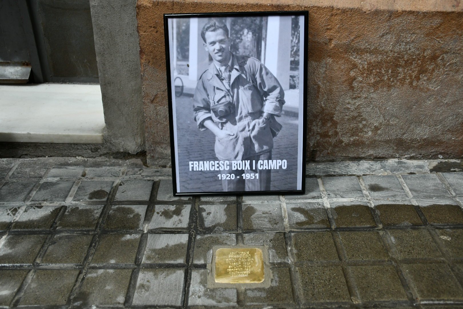 Francesc Boix, el fotògraf de Mauthausen, ja té stolpersteine a Barcelona