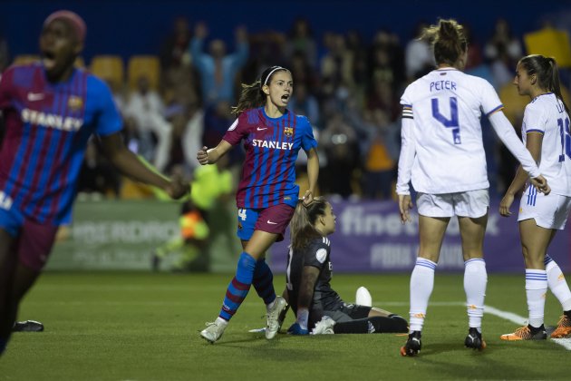Aitana Bonmati gol Clasico Barca Madrid femenino EFE Aitana Bonmati gol Clasico Barca Madrid femenino EFE