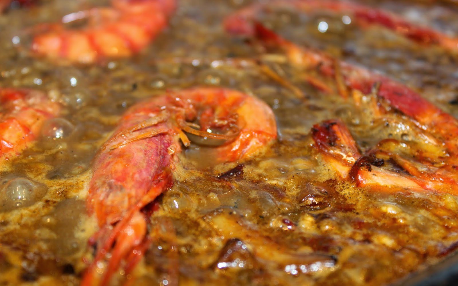 Arroz con gambas