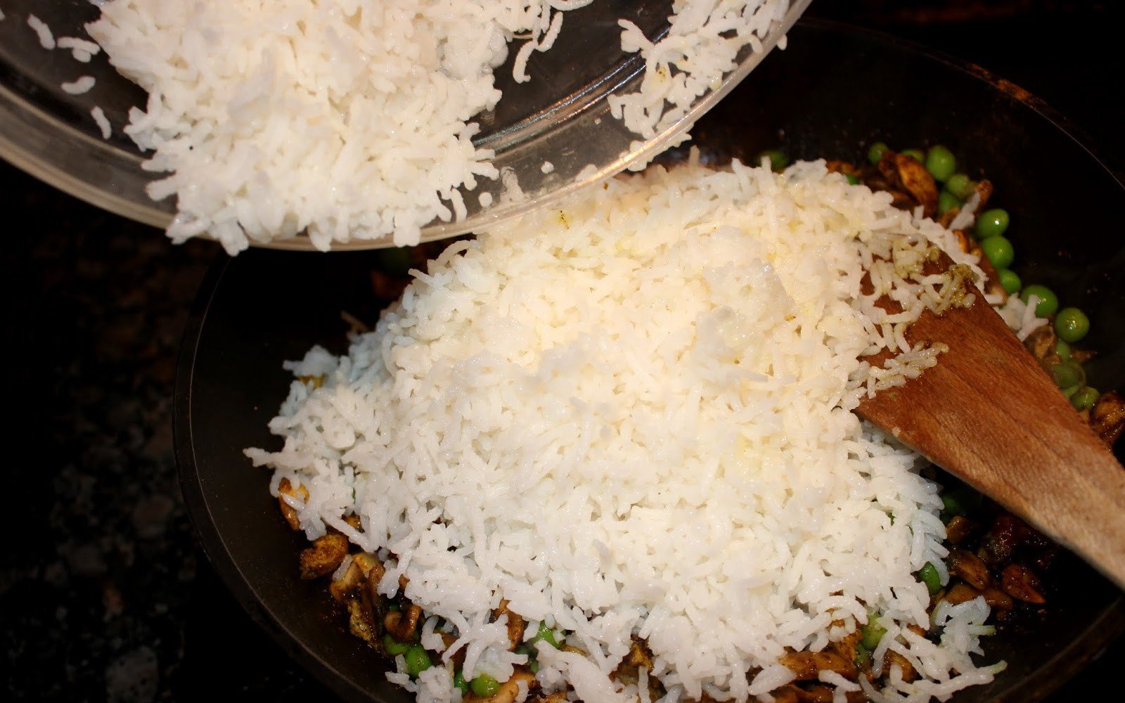 arros basmati al curri ou escalfat pas41