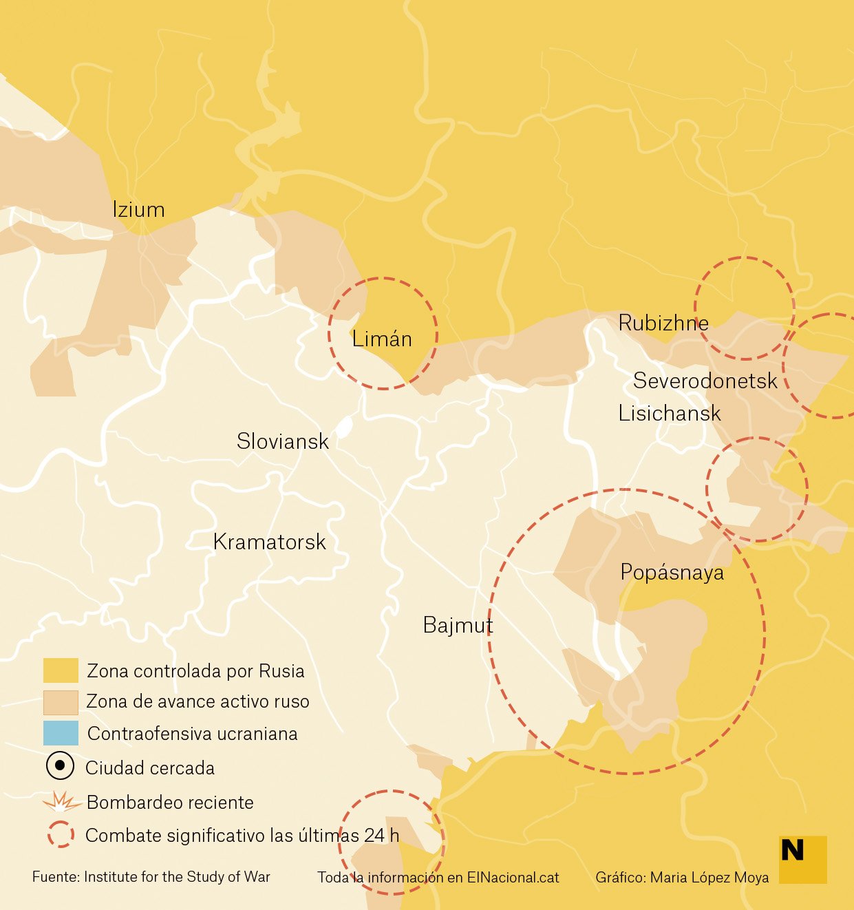 Mapa Ucraïna Donbas 26 maig cas   Maria López Moya 