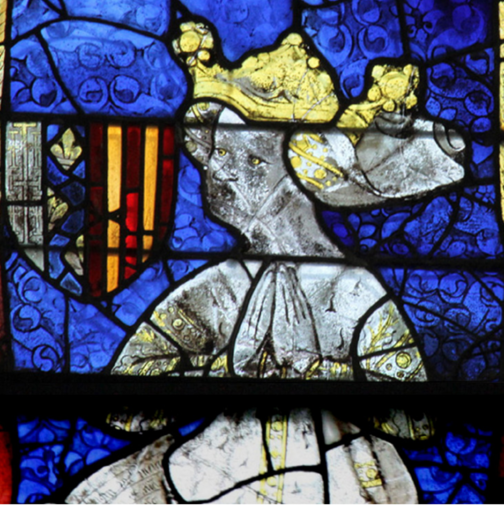 Representació de Violant d'Aragó (segle XIV). Font Catedral de Le Mans
