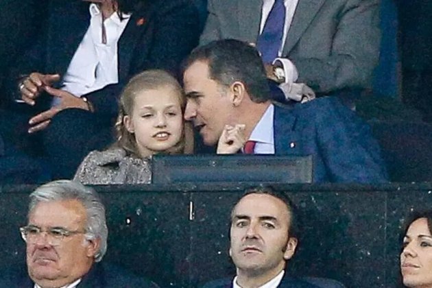 Felipe Vi con Leonor en el Calderón Felipe Vi con Leonor en el Calderón