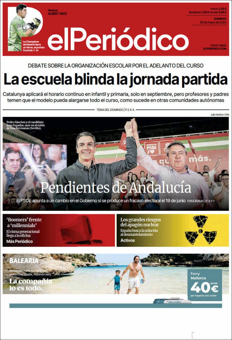 portada el periódico 29 mayo 2022