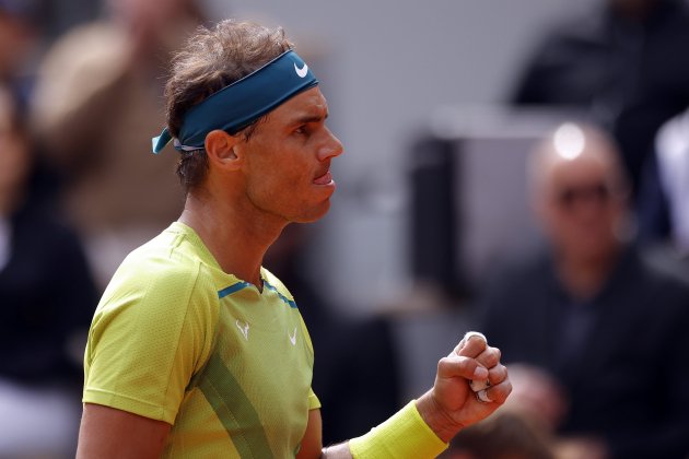 Rafa Nadal celebra puny Roland Garros EFE