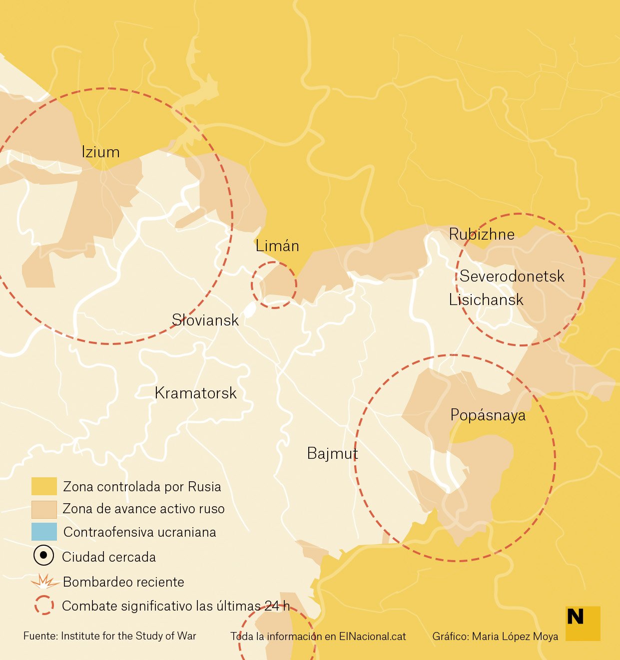 Mapa Ucraïna Donbas 30 maig cas   Maria López Moya 