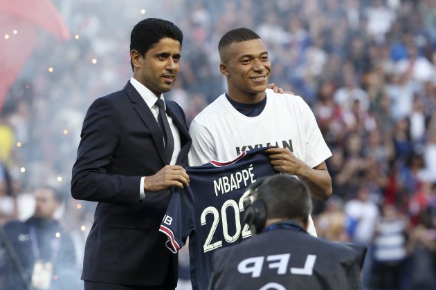 Nasser Al Khelaifi Kylian Mbappe PSG EuropaPress