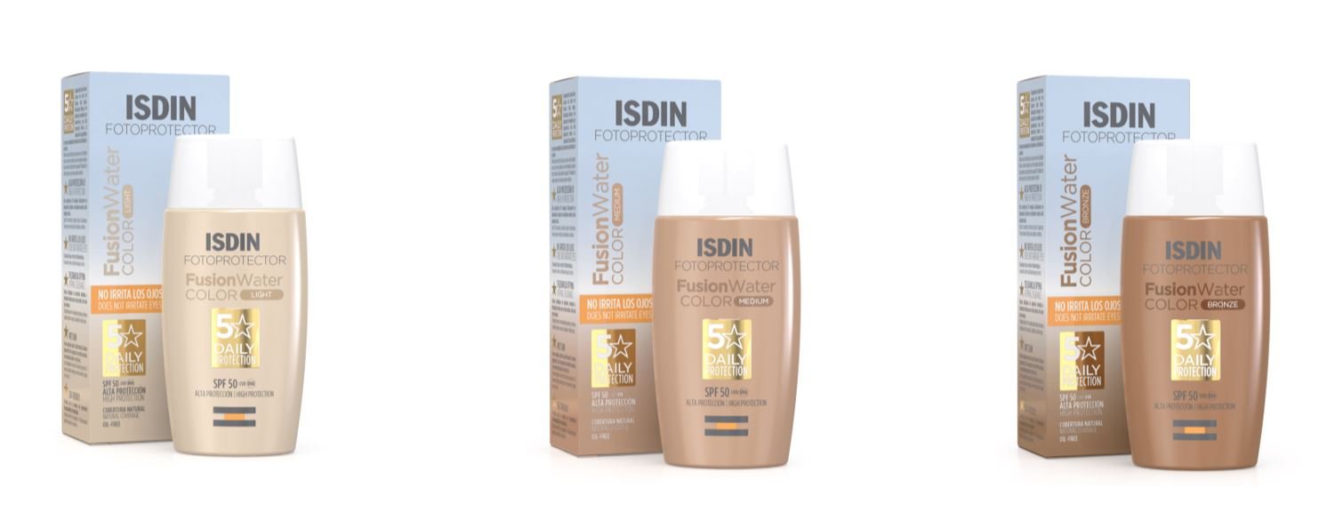FUSION WATER COLOR ISDIN LIGHT, MEDIUM, BRONZE FUSION WATER COLOR ISDIN LIGHT, MEDIUM, BRONZE