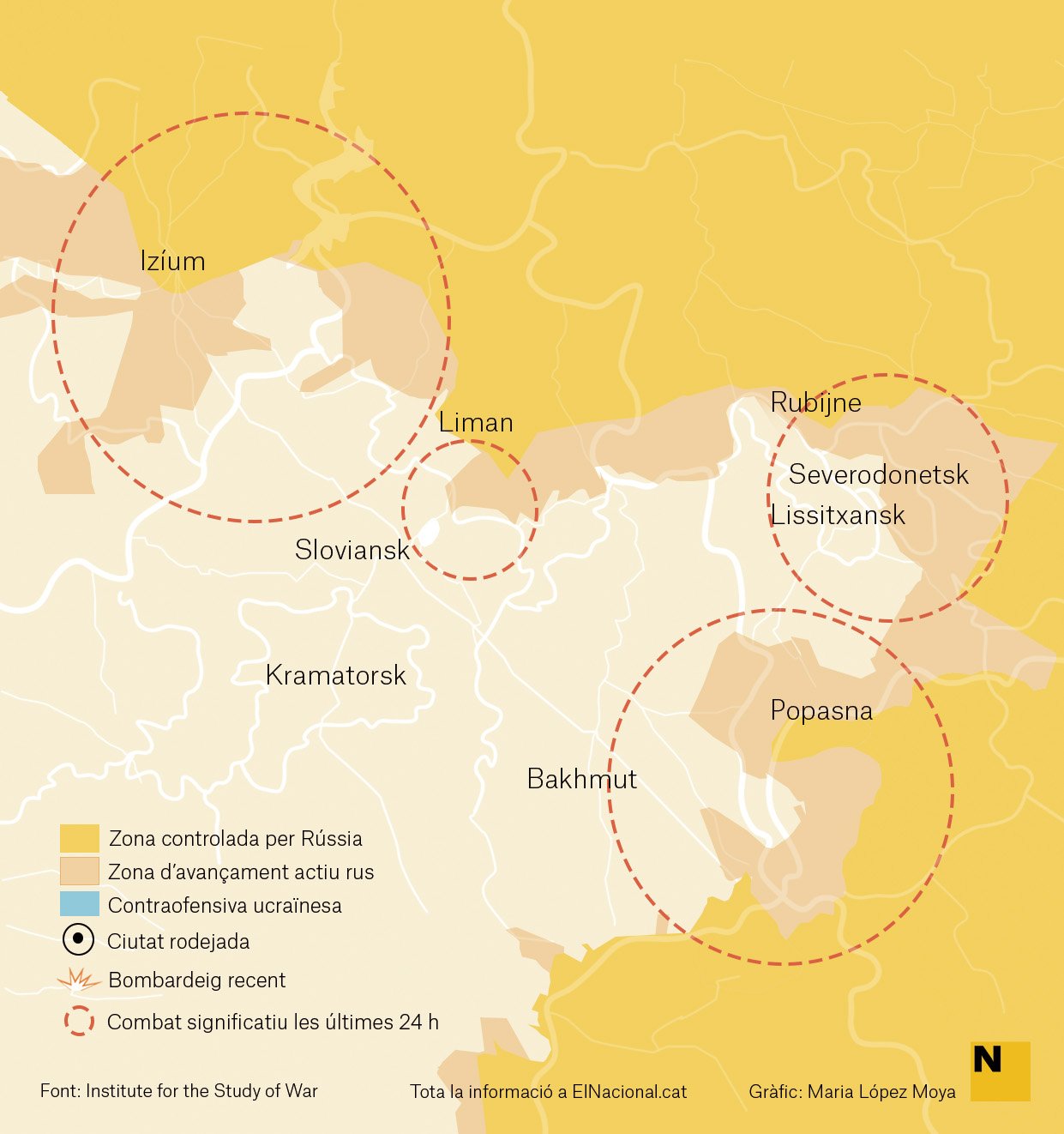 Mapa Ucraïna Donbas 1 juny cas Maria López Moya Mapa Ucraïna Donbas 1 juny cas Maria López Moya