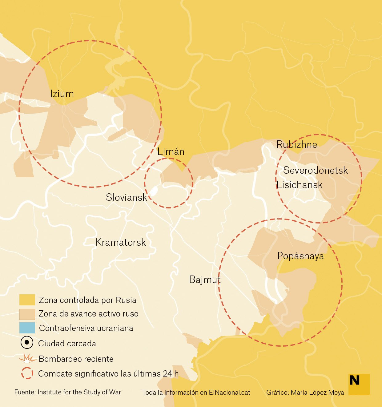 Mapa Ucraïna Donbas 1 juny cat Maria López Moya Mapa Ucraïna Donbas 1 juny cat Maria López Moya