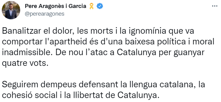TUIT pere aragones feijoo escuela catalana TUIT pere aragones feijoo escuela catalana