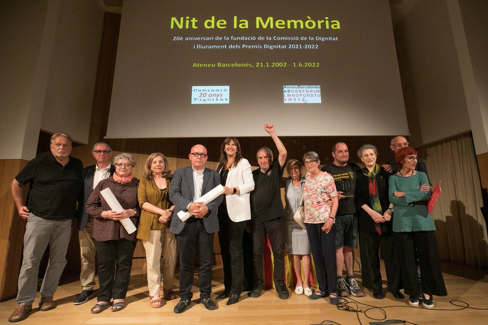 Gonzalo Boye rep un premi de la Comissió de la Dignitat