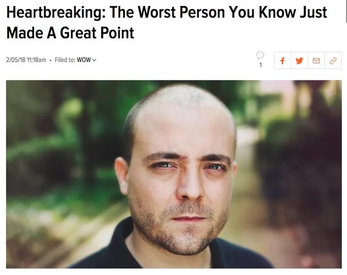 The worst person you know justo made en great point, meme The worst person you know justo made en great point, meme