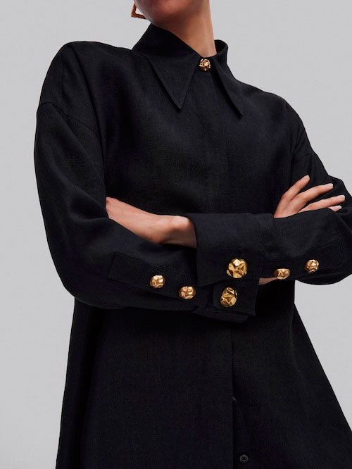 Camisa oversize de lino1