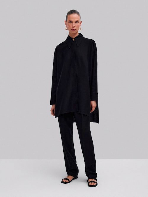 Camisa oversize de lli