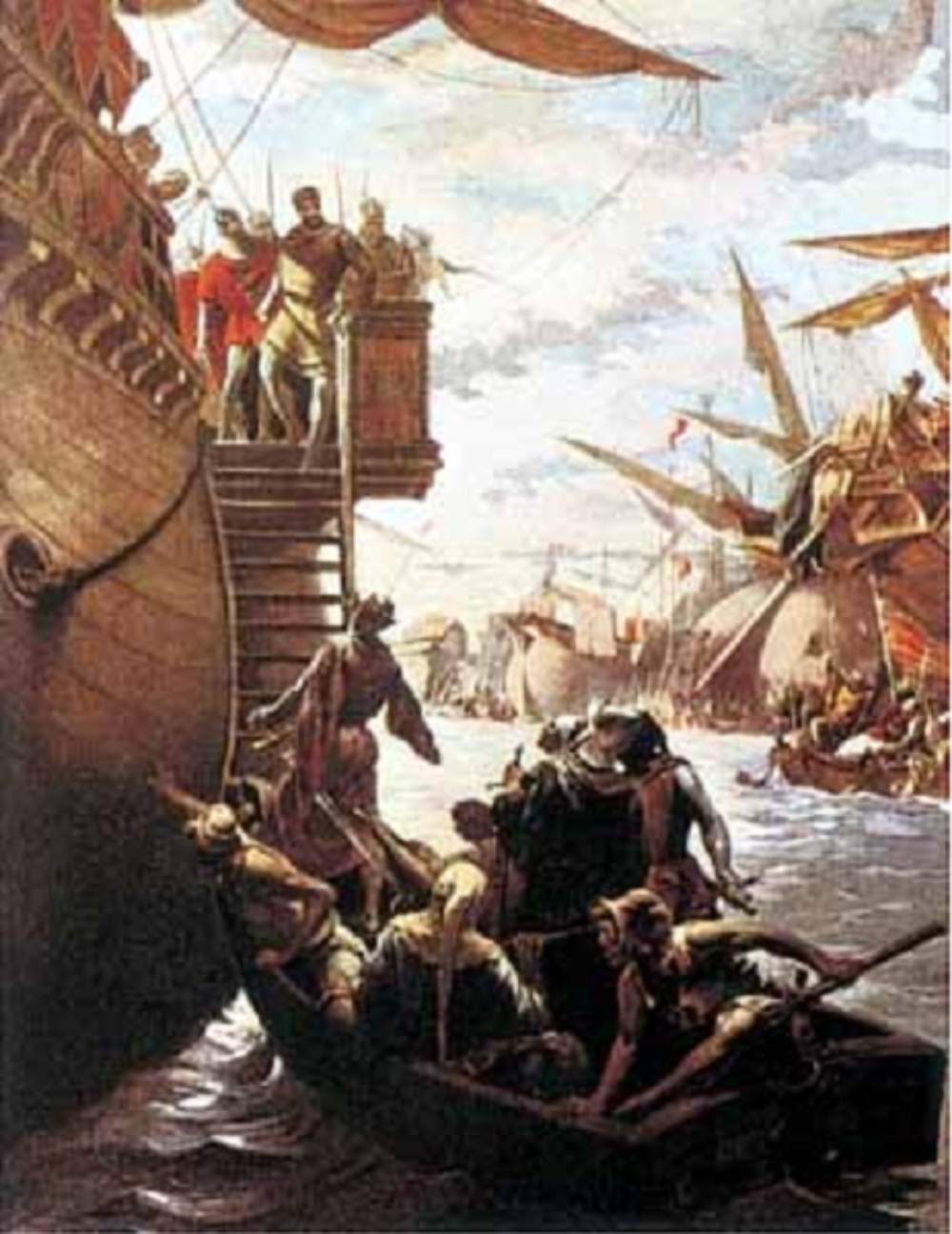 Los almogávares de Roger de Llúria derrotan a la armada de los Anjou en Nápoles
