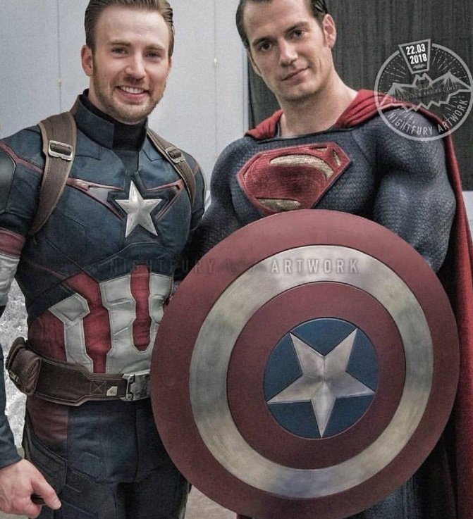 capitan america y superman capitan america y superman