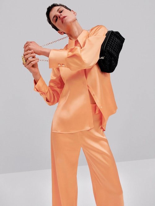 Pantalons amples satinado1