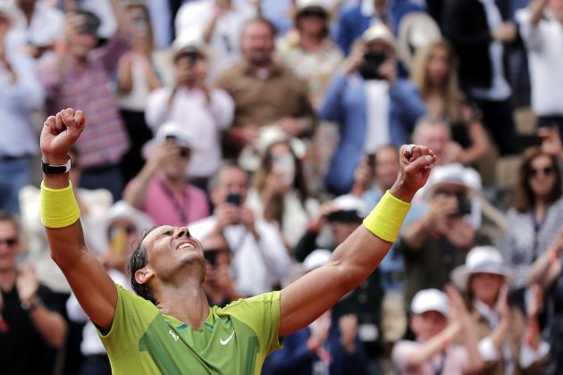 Rafa Nadal celebracion Roland Garros EFE