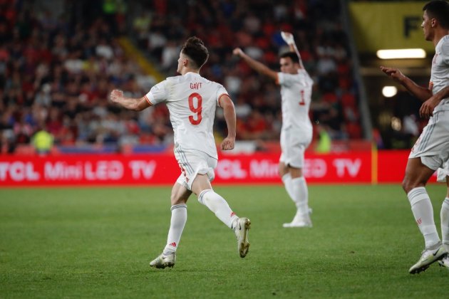 Gavi celebracion gol Nations League @sefutbol