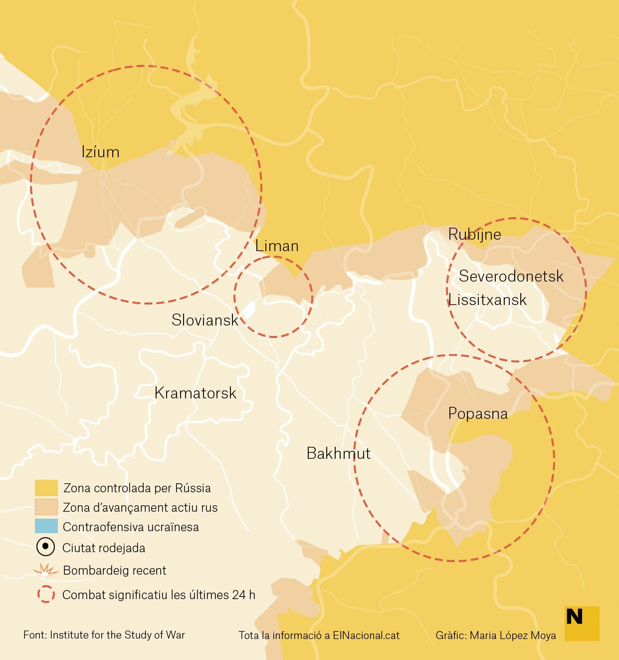 Mapa Ucraïna Donbas 6 juny cat Maria López Moya Mapa Ucraïna Donbas 6 juny cat Maria López Moya