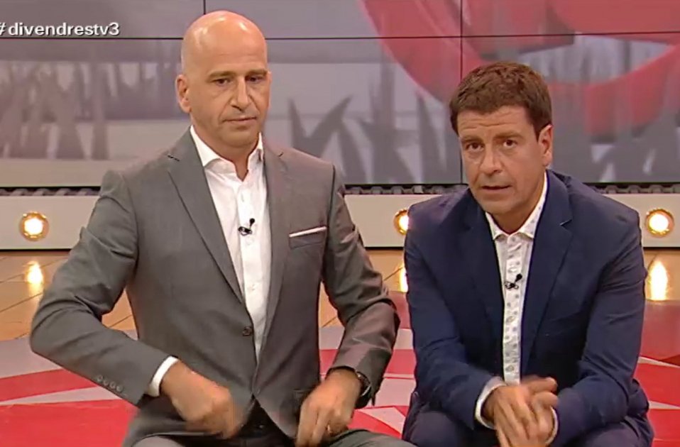 Xavi Coral y Espartac Peran en Divendres TV3 Xavi Coral y Espartac Peran en Divendres TV3