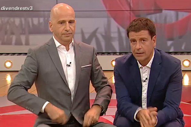 Xavi Coral y Espartac Peran en Divendres TV3 Xavi Coral y Espartac Peran en Divendres TV3